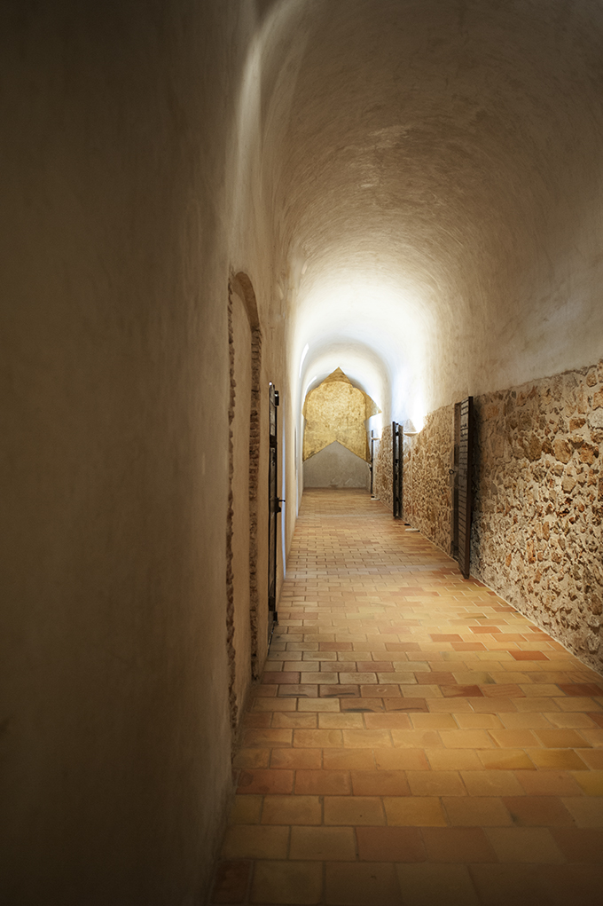 old prison hallway France fine art print