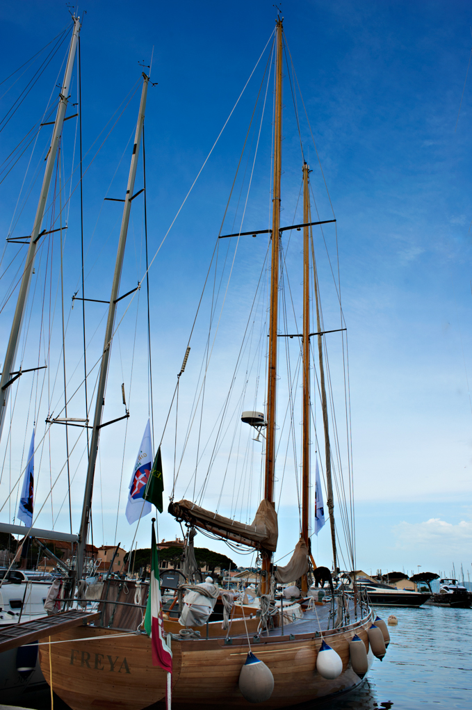 sale boat on the coast of st Tropez fine art photo