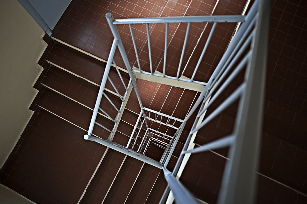 6 flights of stairs nice France fine art image